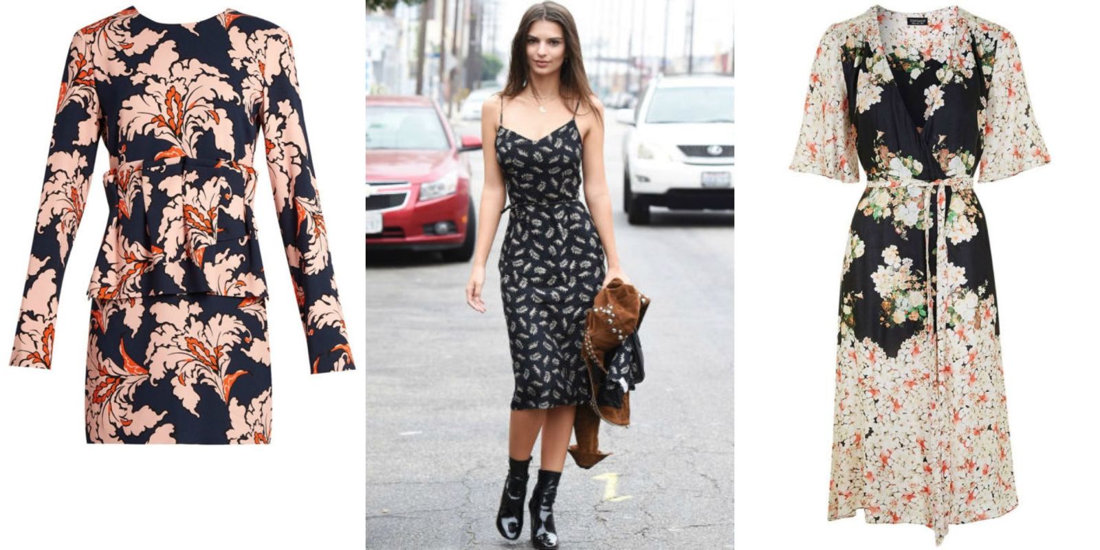 10 vestiti a fiori glam per